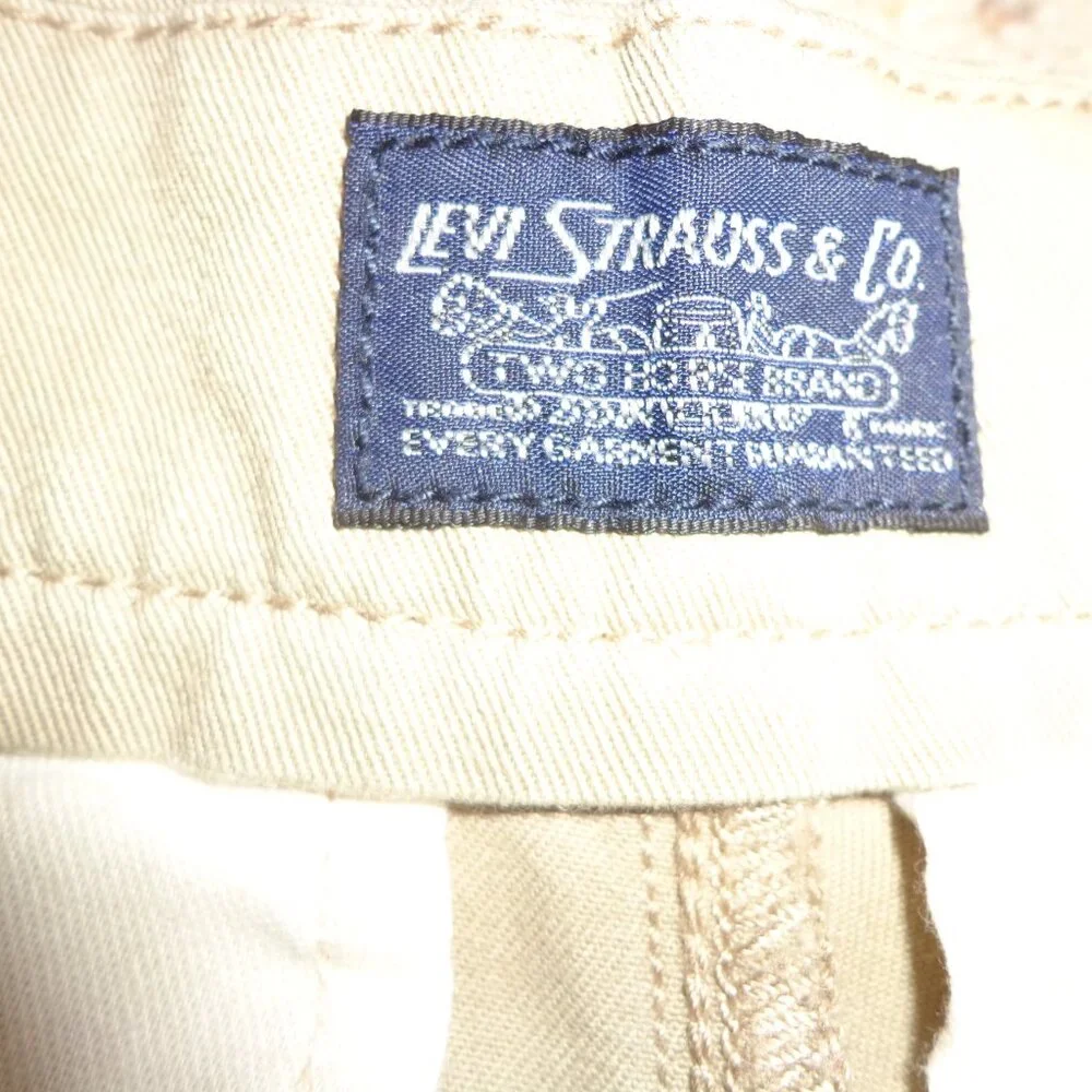 NWOT Levi's Strauss & Co. Two Horse Brand Pant W30xL32 Khaki Tan Zip/Button